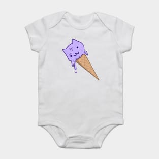 Adorable cat ice cream Baby Bodysuit